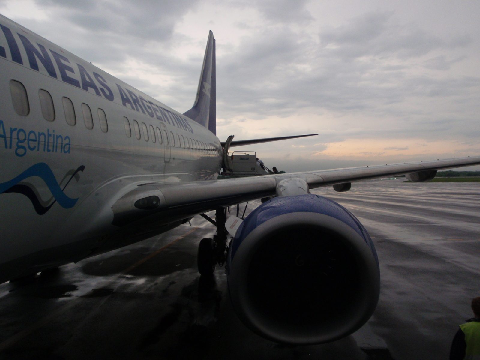 It was a brand new good looking Boeing 737.