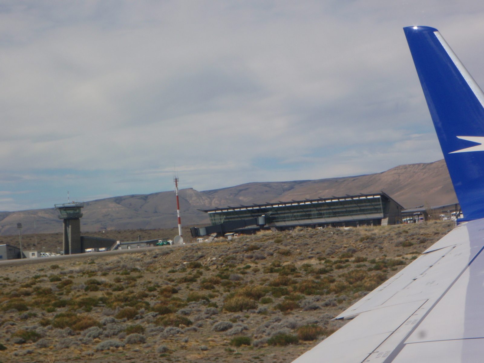 The El Calafate airport.  Hopelessly inadequate considering this is where all the rich tourists...