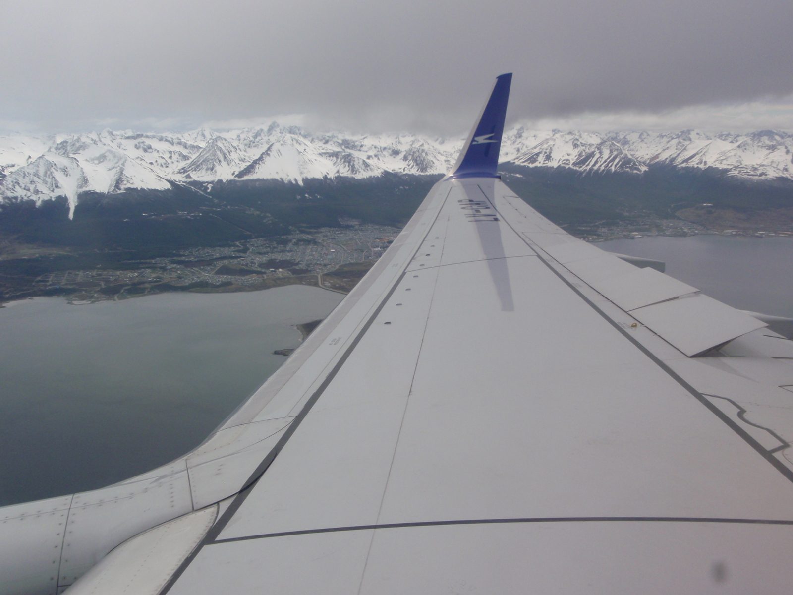 Making our approach to the sleepy, southernmost city in the world of Ushuaia.