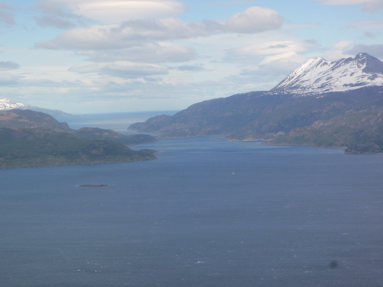 The Beagle Channel, supposedly where Darwin piloted the Beagle around to the Western side of...
