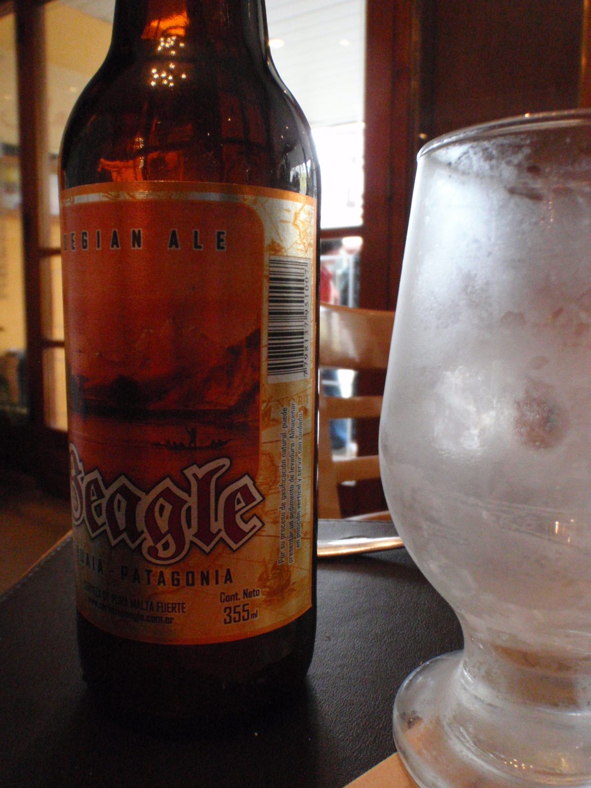 Local beer, called Beagle, as in Darwin's boat and the name of the channel south of town.