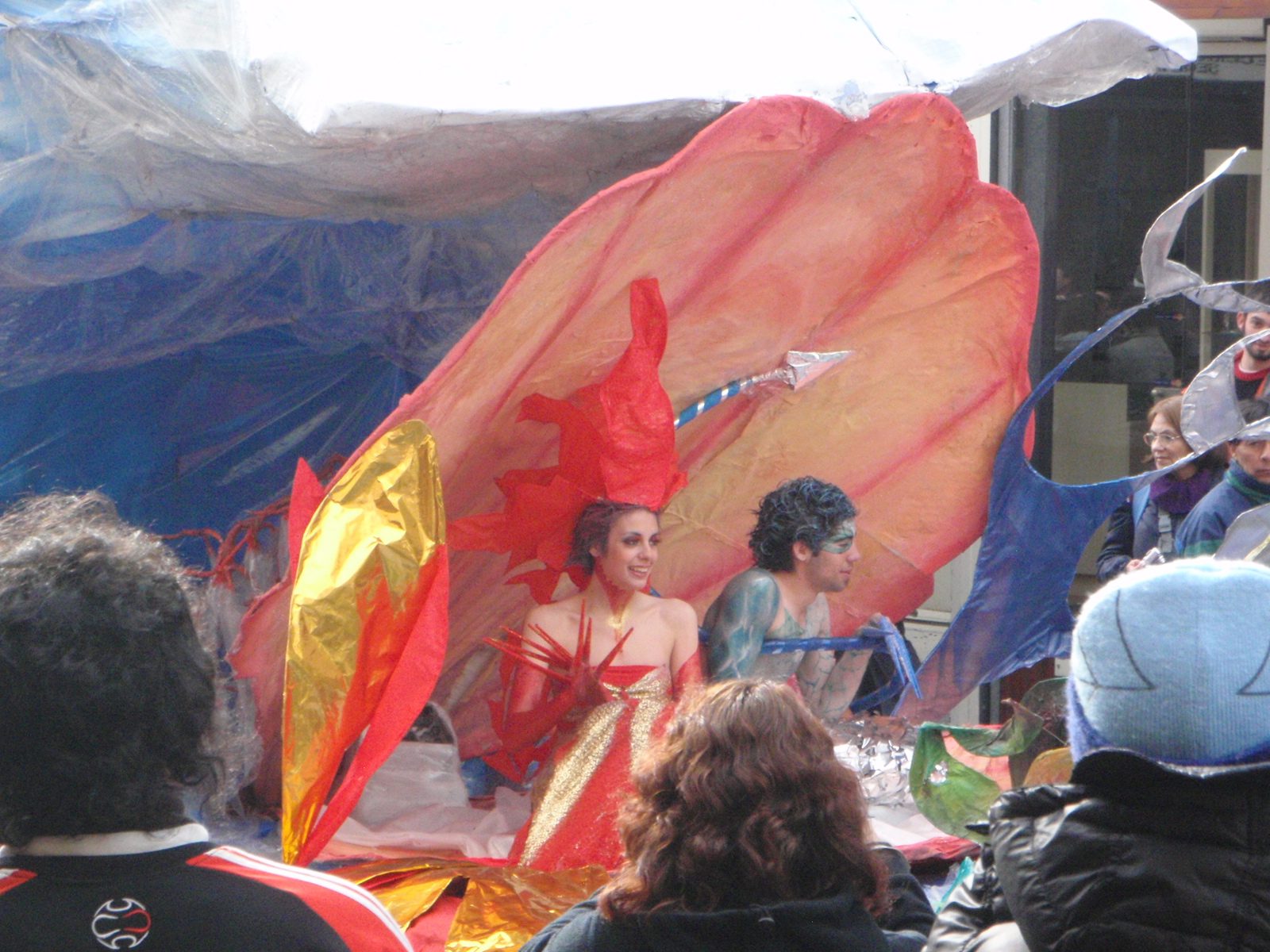 Here come the king and queen sea creature, I guess.