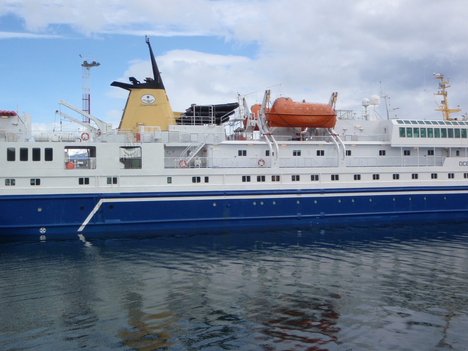 The S.S. National Geographic or somesuch.  I think this is a big expensive boat to go to Antarctica on.