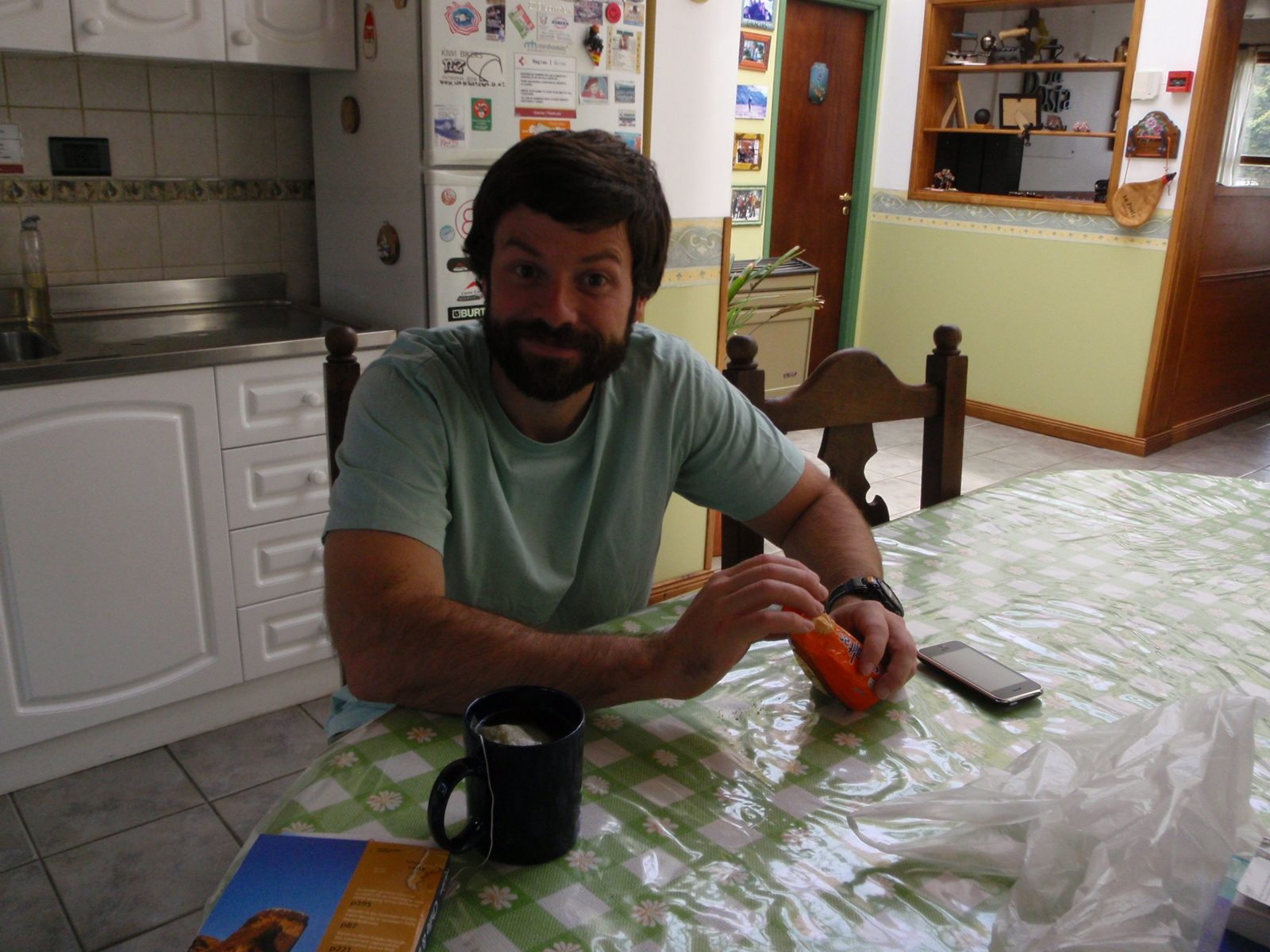 John and Jay getting a lesson from Lucas (not pictured) on yerba mate drinking.