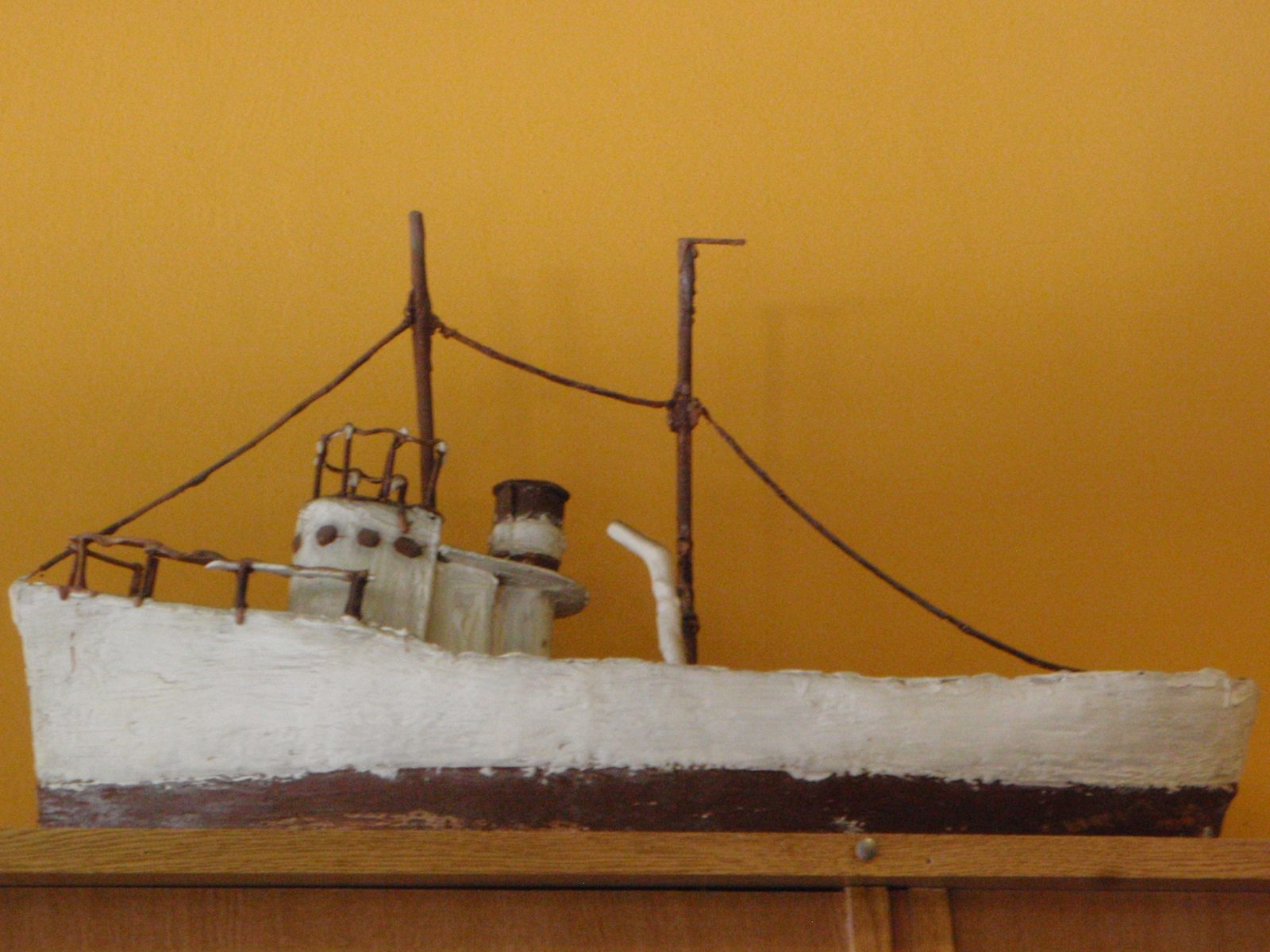 A boat made entirely of chocolate!