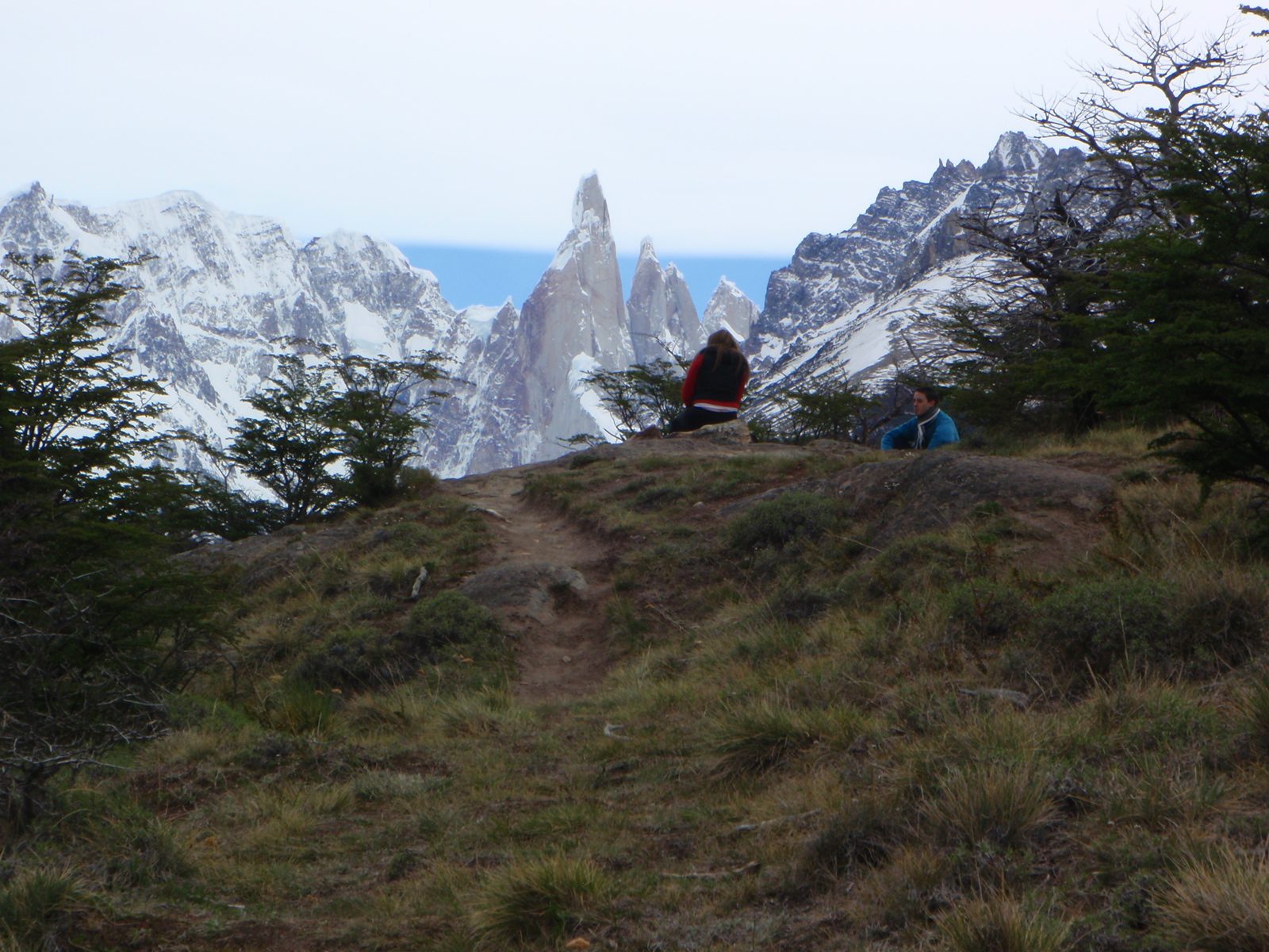 First view of Cerro Torre, literally tower mountain.  A rather unimaginative name, but...