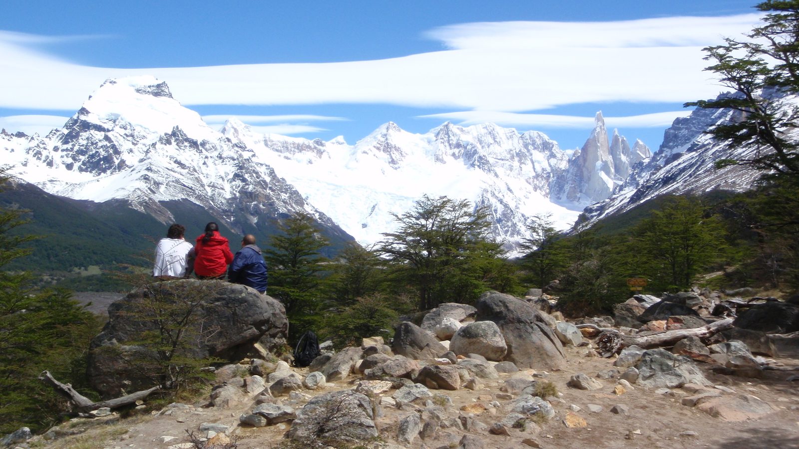 Watching television Patagonia style... Patagoniavision.