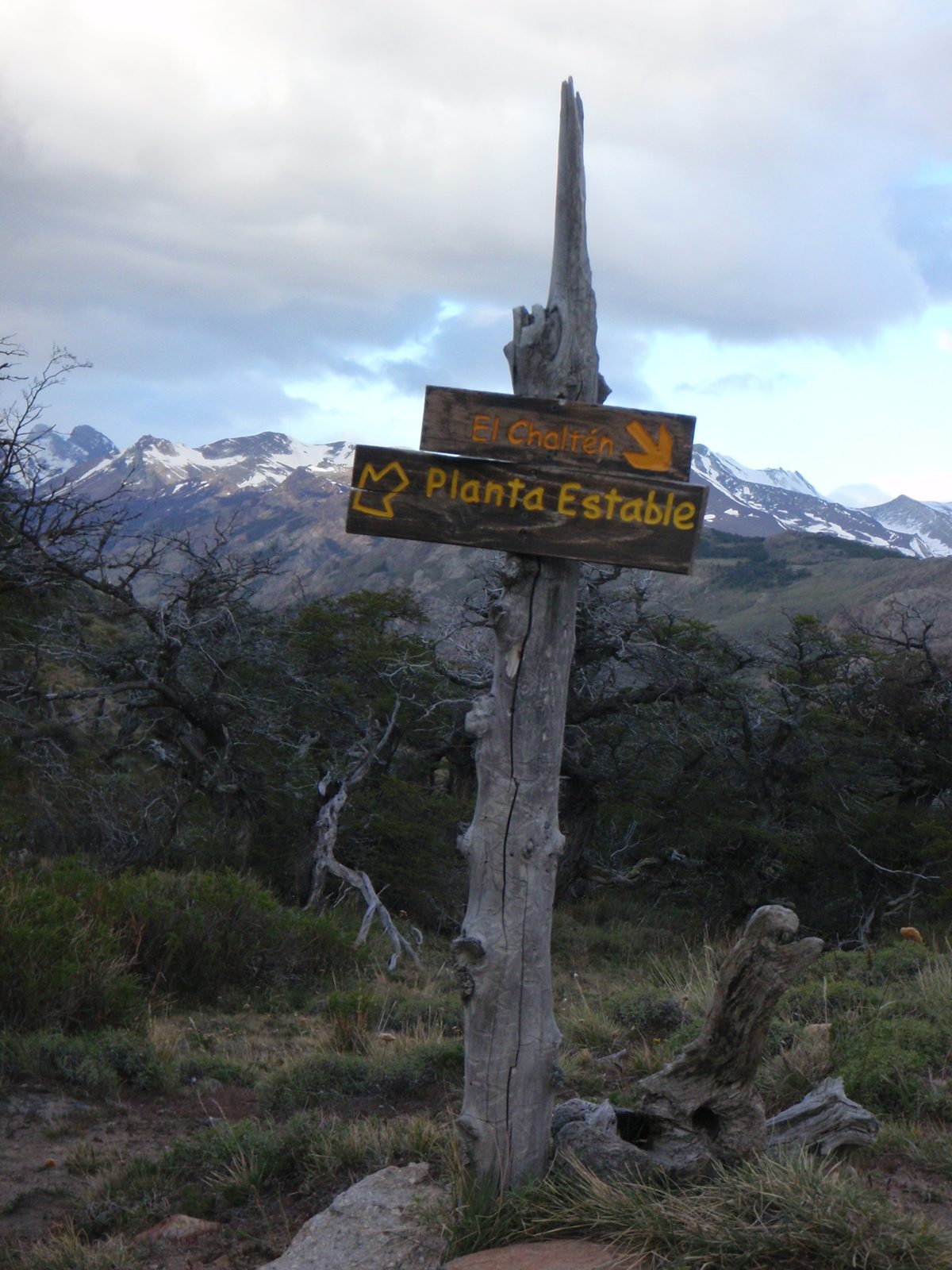 Comic sans was sadly popular for trail signs in Patagonia.