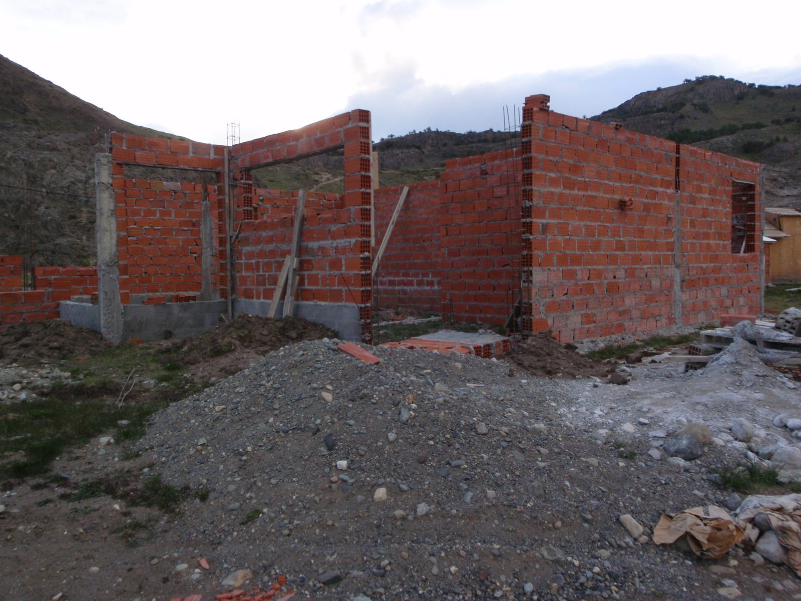 Good example of typical construction in El Chaltén.  I was amazed the wind just didn't knock...