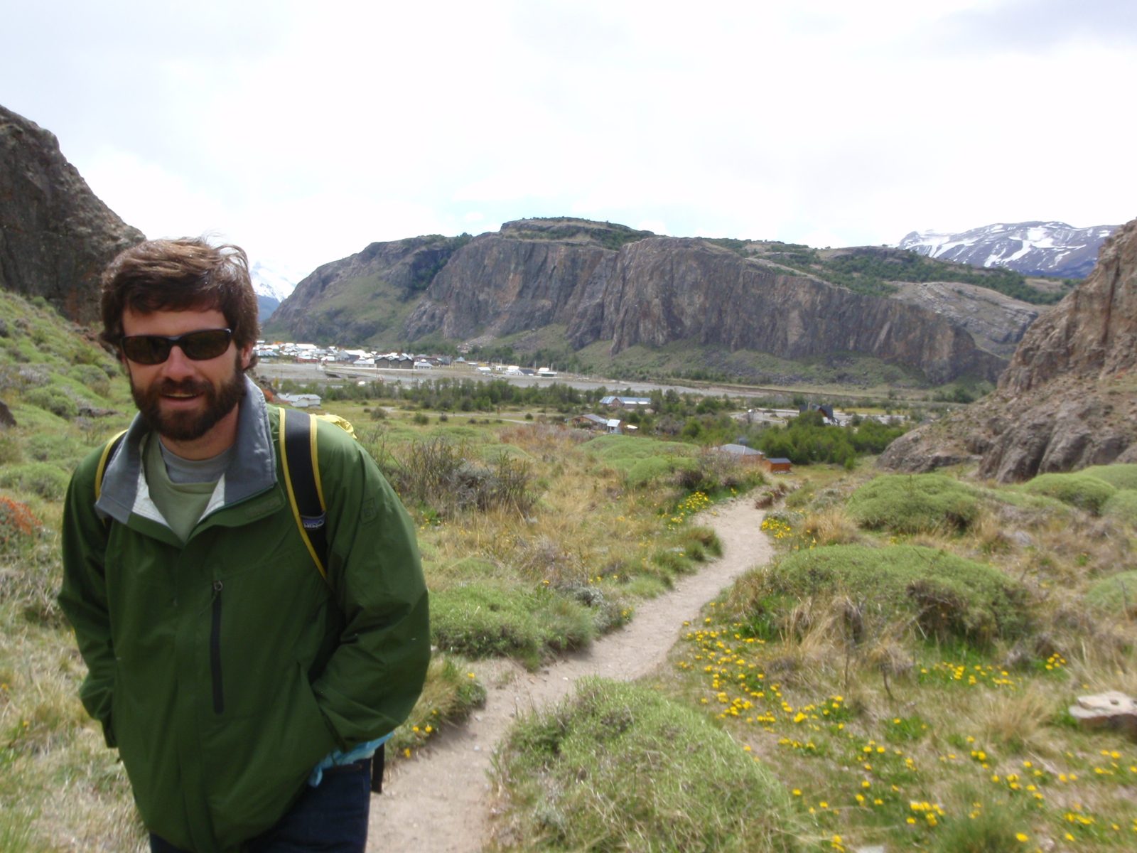 Leaving the little town of El Chalten behind.