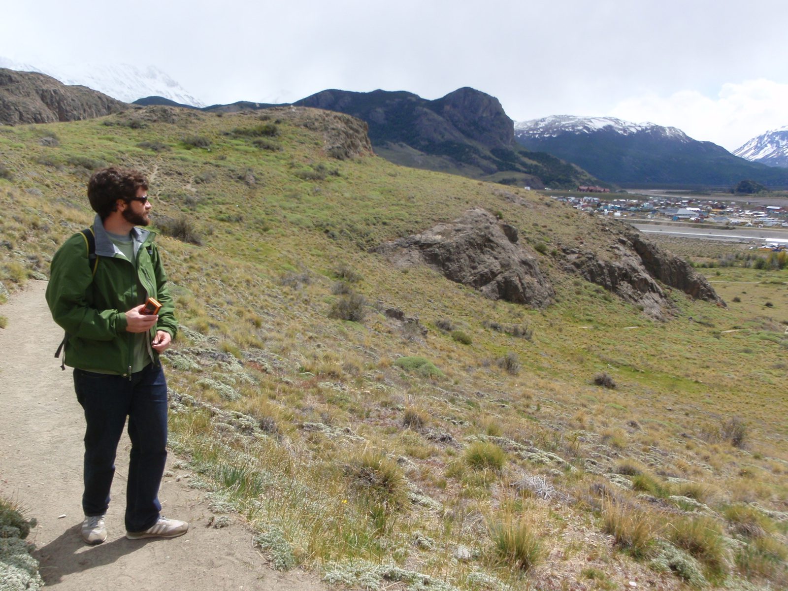Jay looking back toward town.