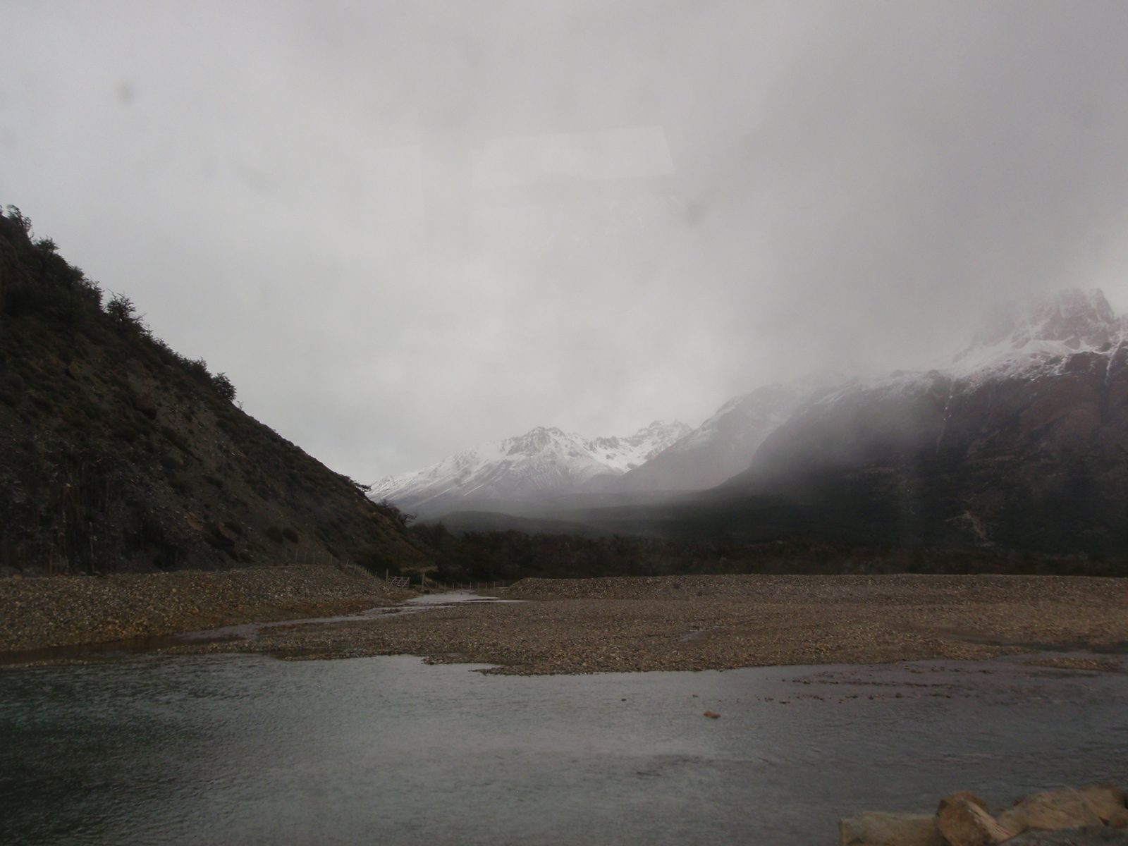 The fog that had rolled in yesterday afternoon showed no sign of retreat.