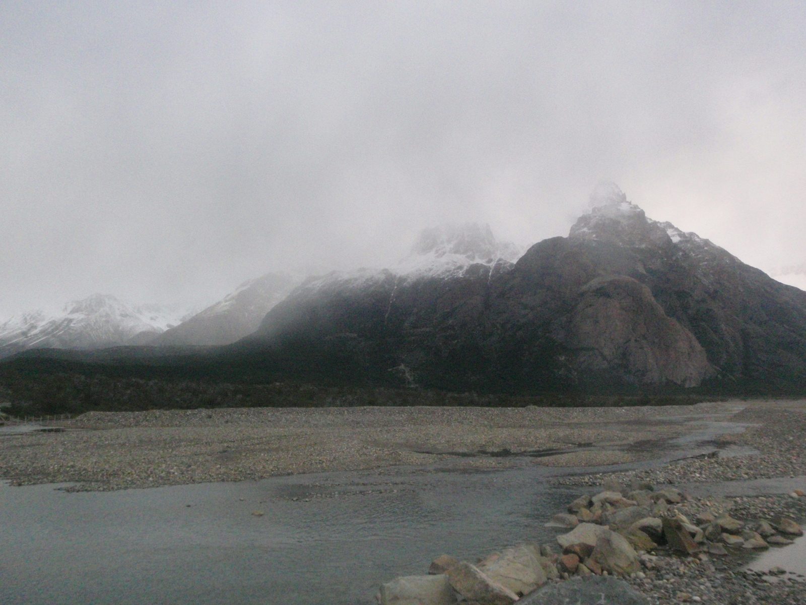 Foggy view of where Cerro Fitzroy should be.