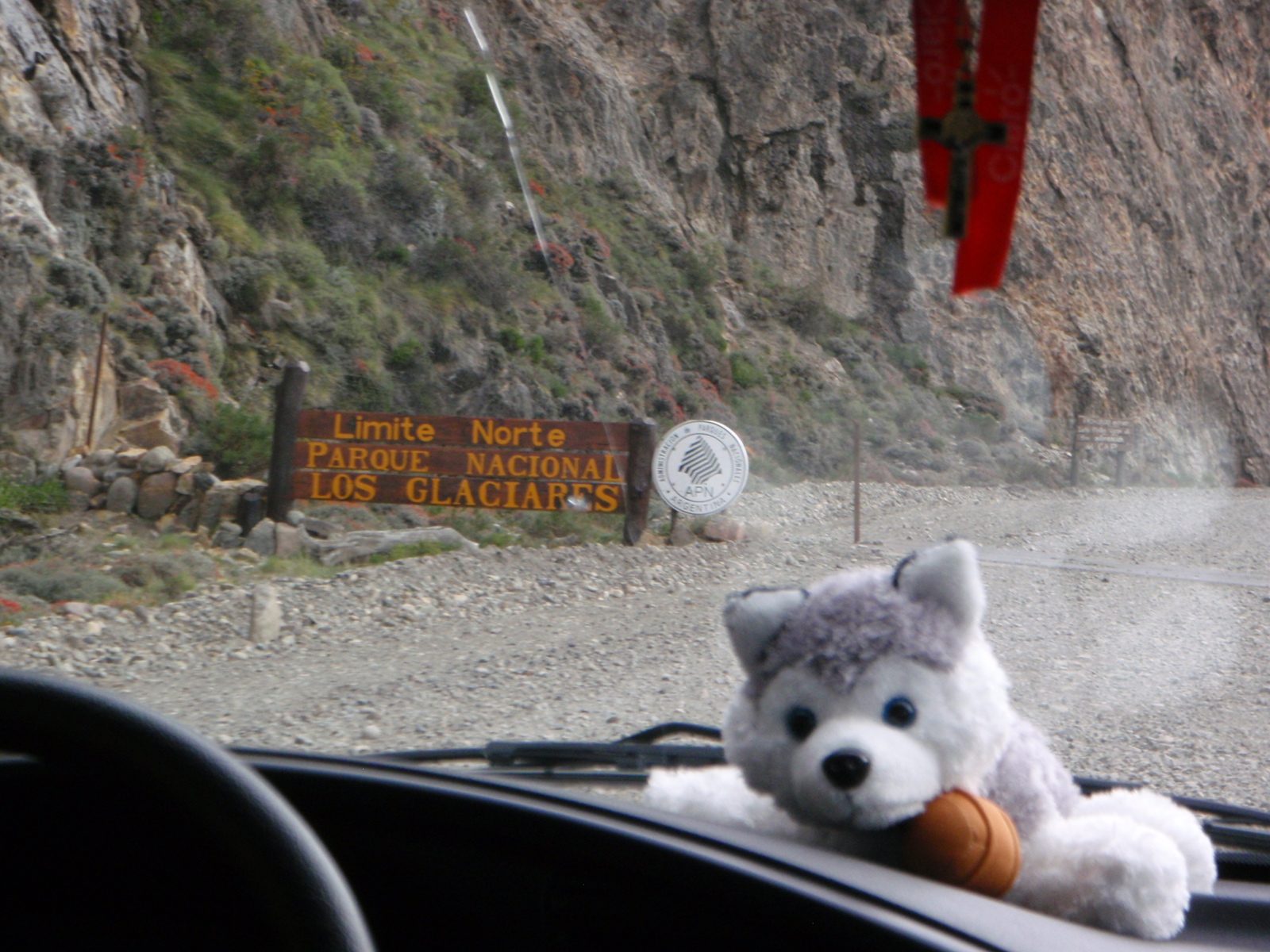 Leaving the National park to the north.  We would start our hike from just outside park bounds.