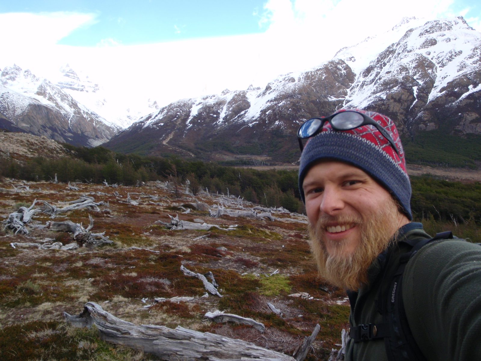 Self portrait while hiking toward Fitzroy.