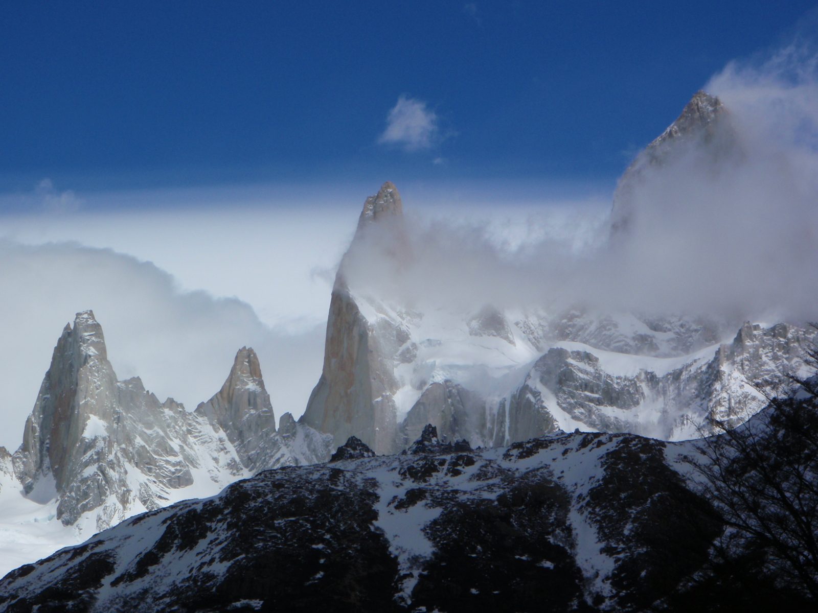 It was such fun getting little glimpses of Fitzroy in between cloudy stretches.