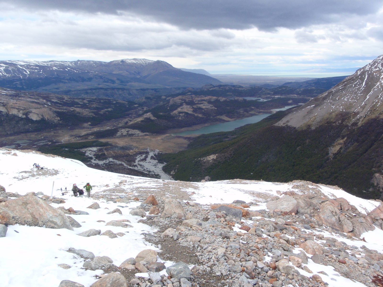 Looking back toward Lake Viedma (far, far distance).  The lake you can see is some other lake...