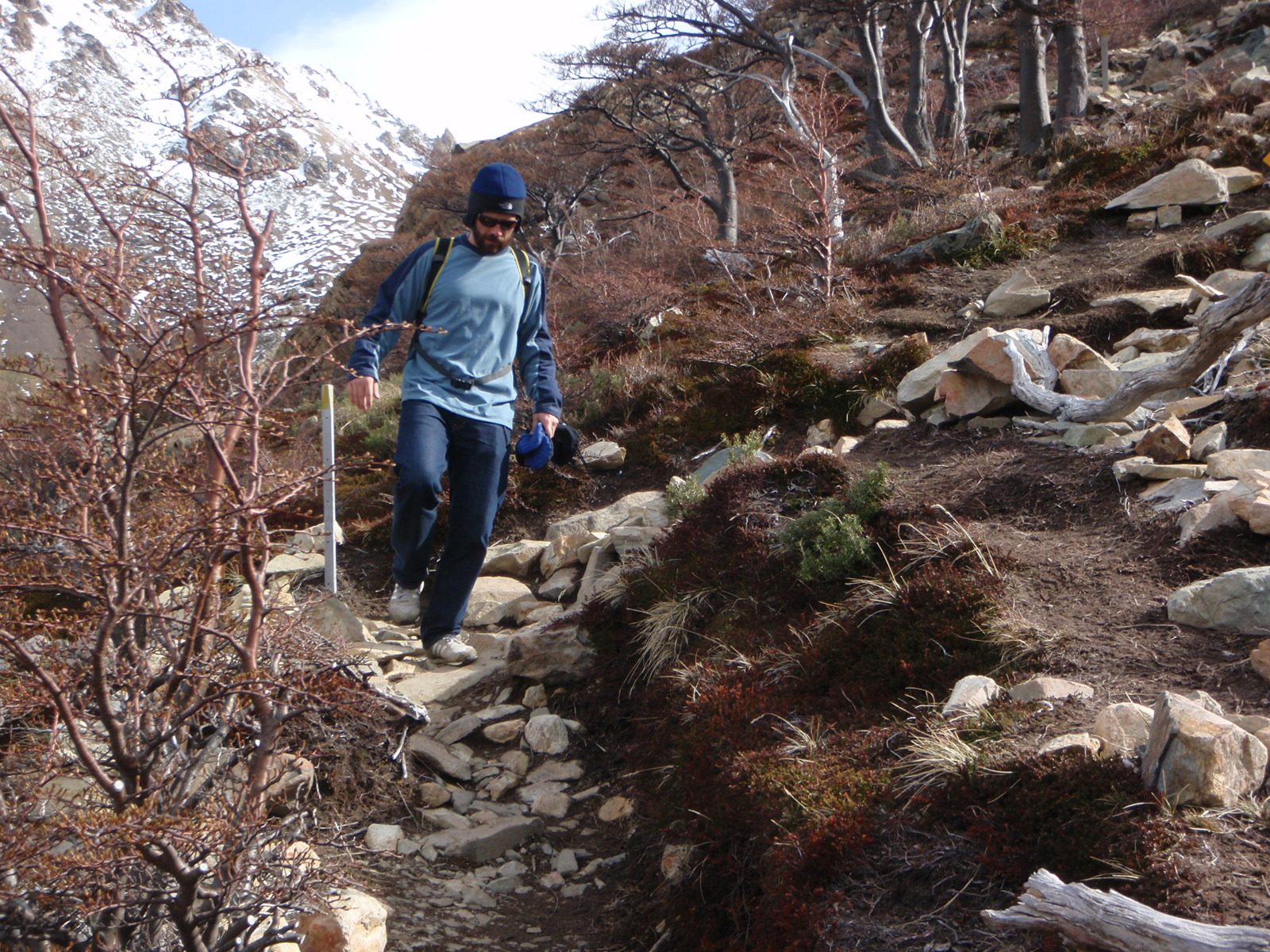 Jay coming down the trail.