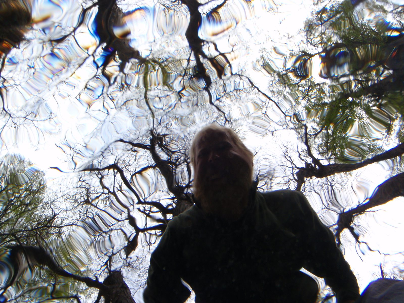 I got a bad bug bite on my left cheek.  (Taken from underwater.)