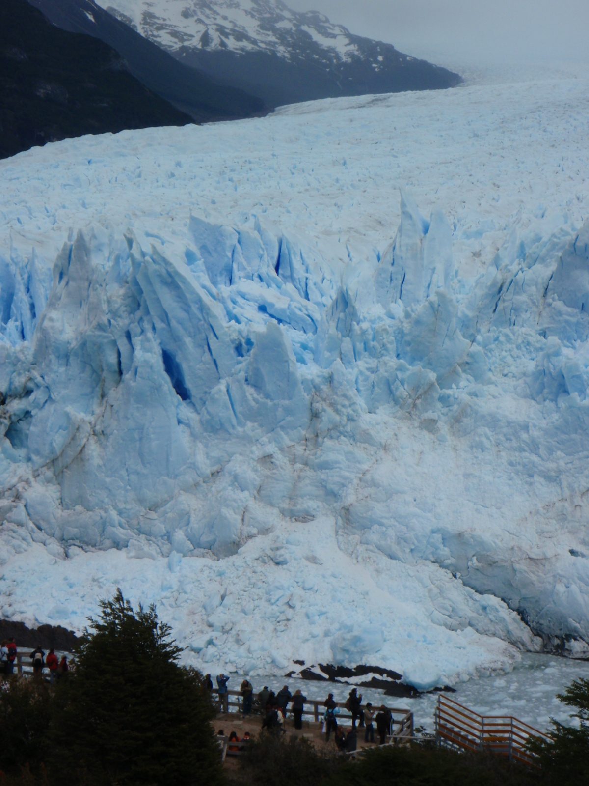 The topology at the toe of Perito Moreno provides for a spectacular vantage point.  The glacier...