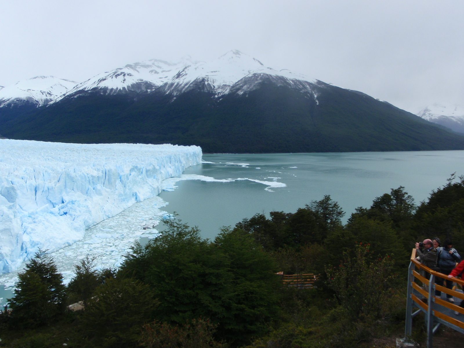Looking north at the face of the glacier, which is probably at least 200 feet high.