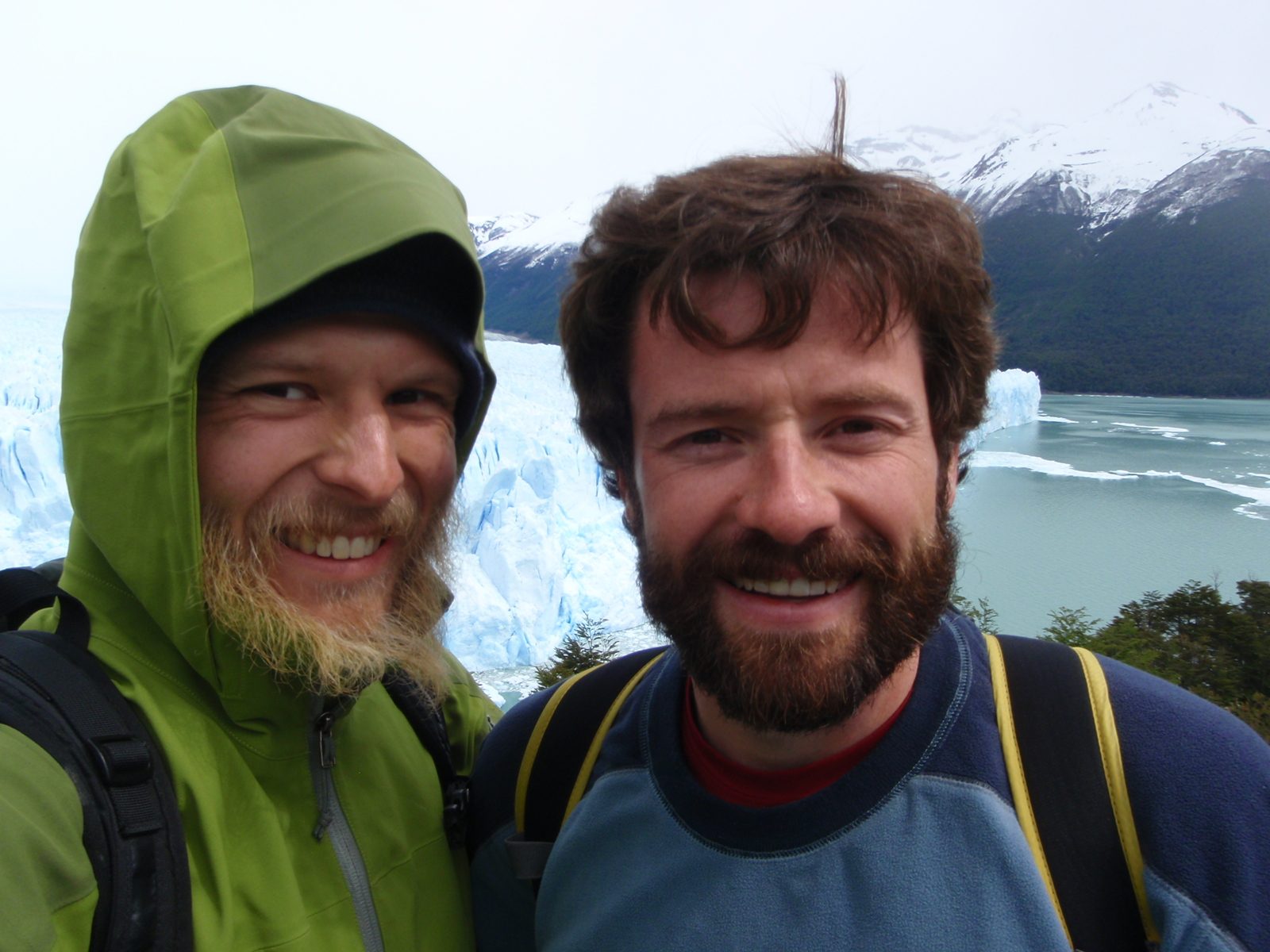 Jay and John at Perito Moreno Glacier.