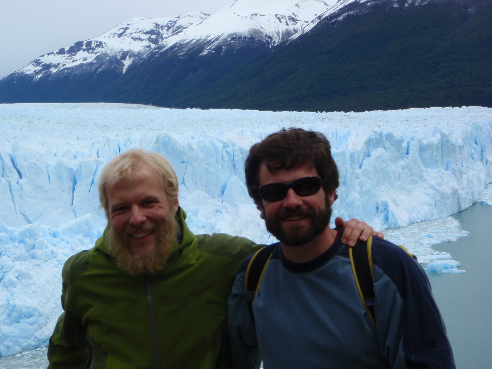 Jay and John at Perito Moreno Glacier.