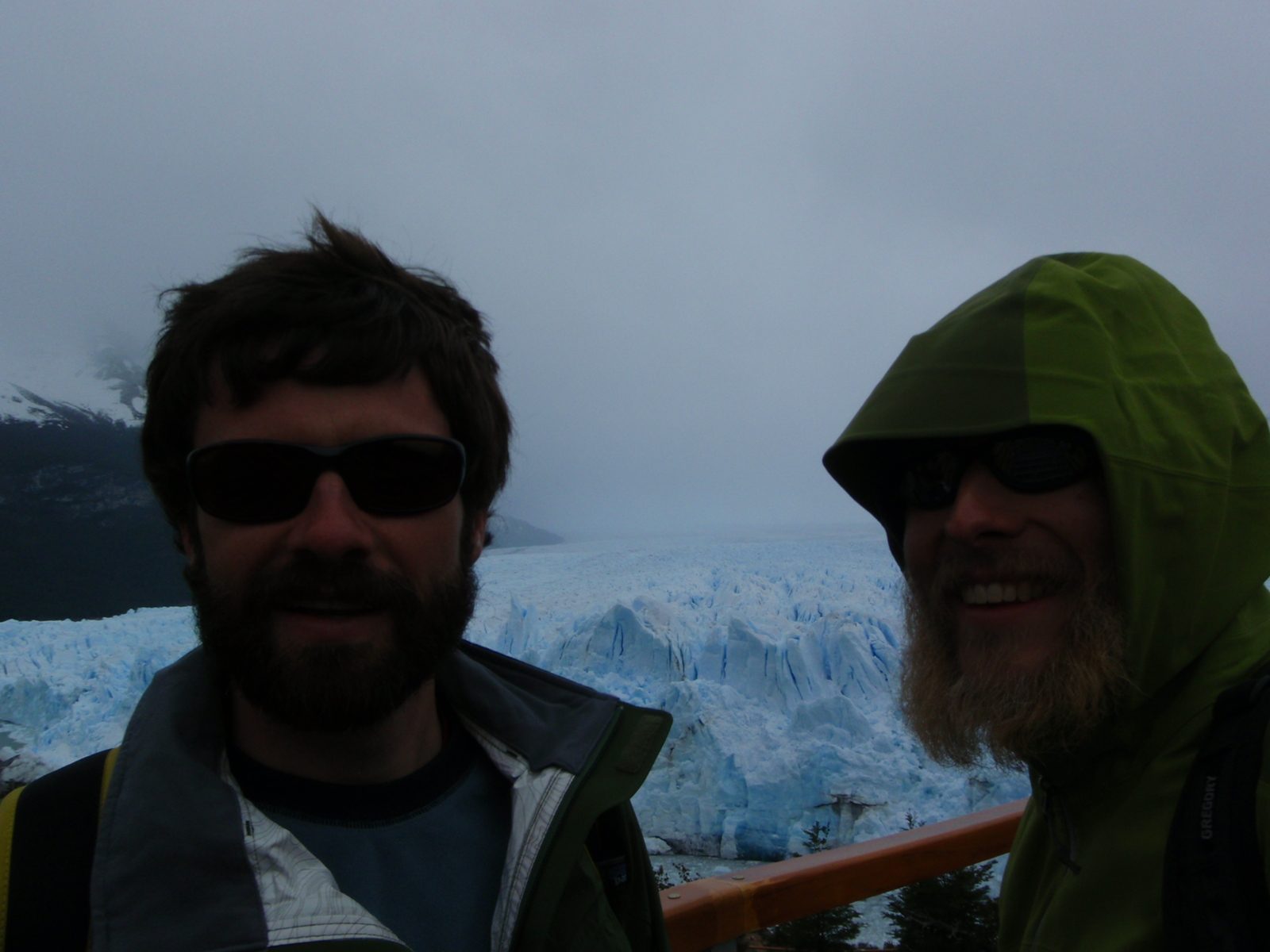 Getting dark and rainy. Perfect time to get on a boat and go for a trek on the glacier.