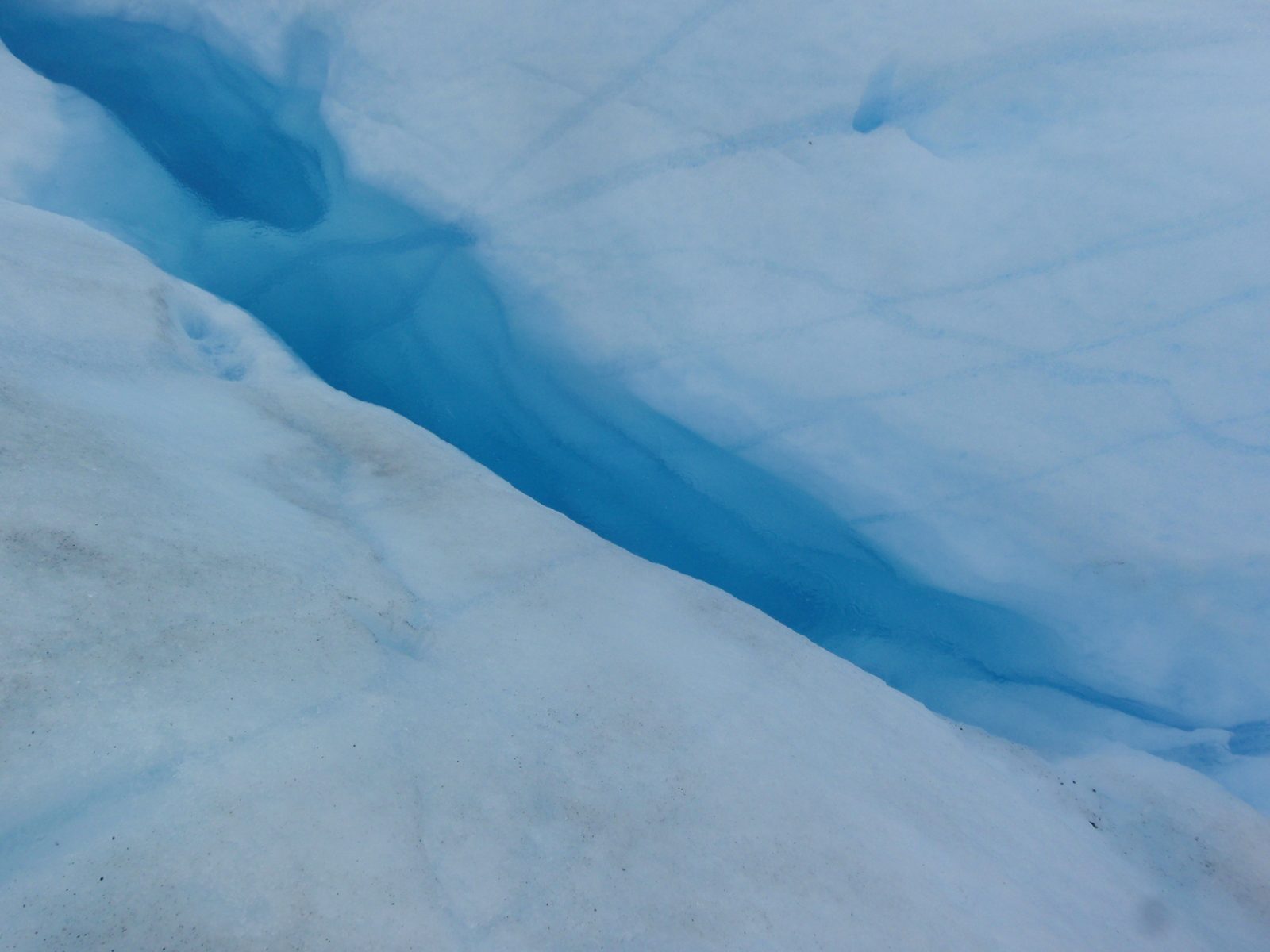 Deep crevasse. I wonder how far it goes down.