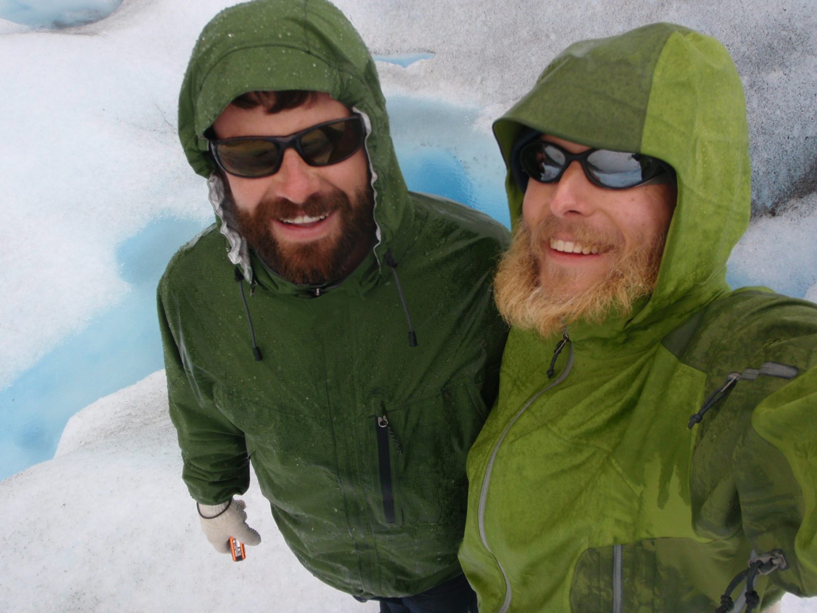 Jay and John self portrait on the Perito Moreno Glacier.