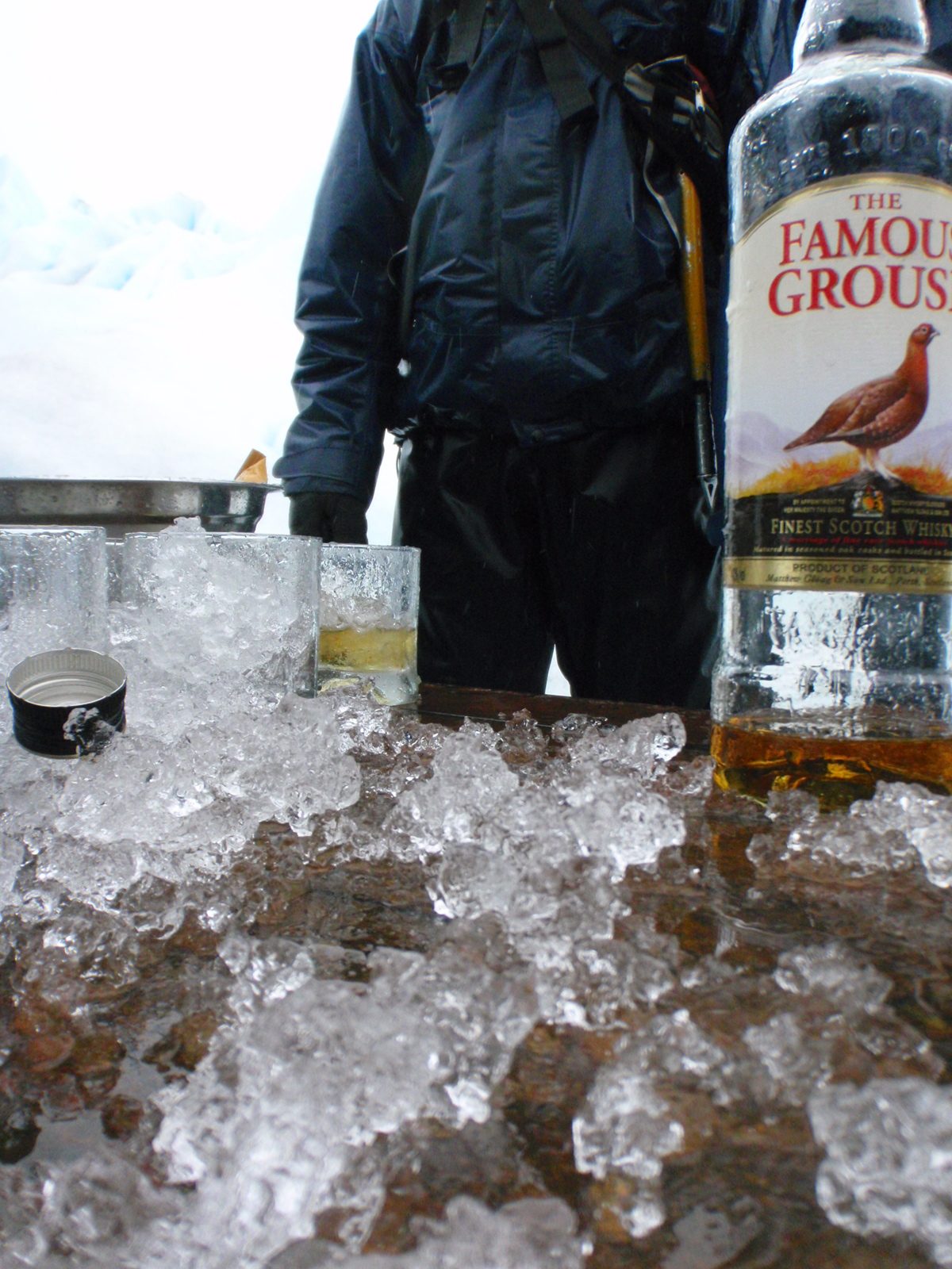 Ten year old scotch and ten thousand year old ice. 