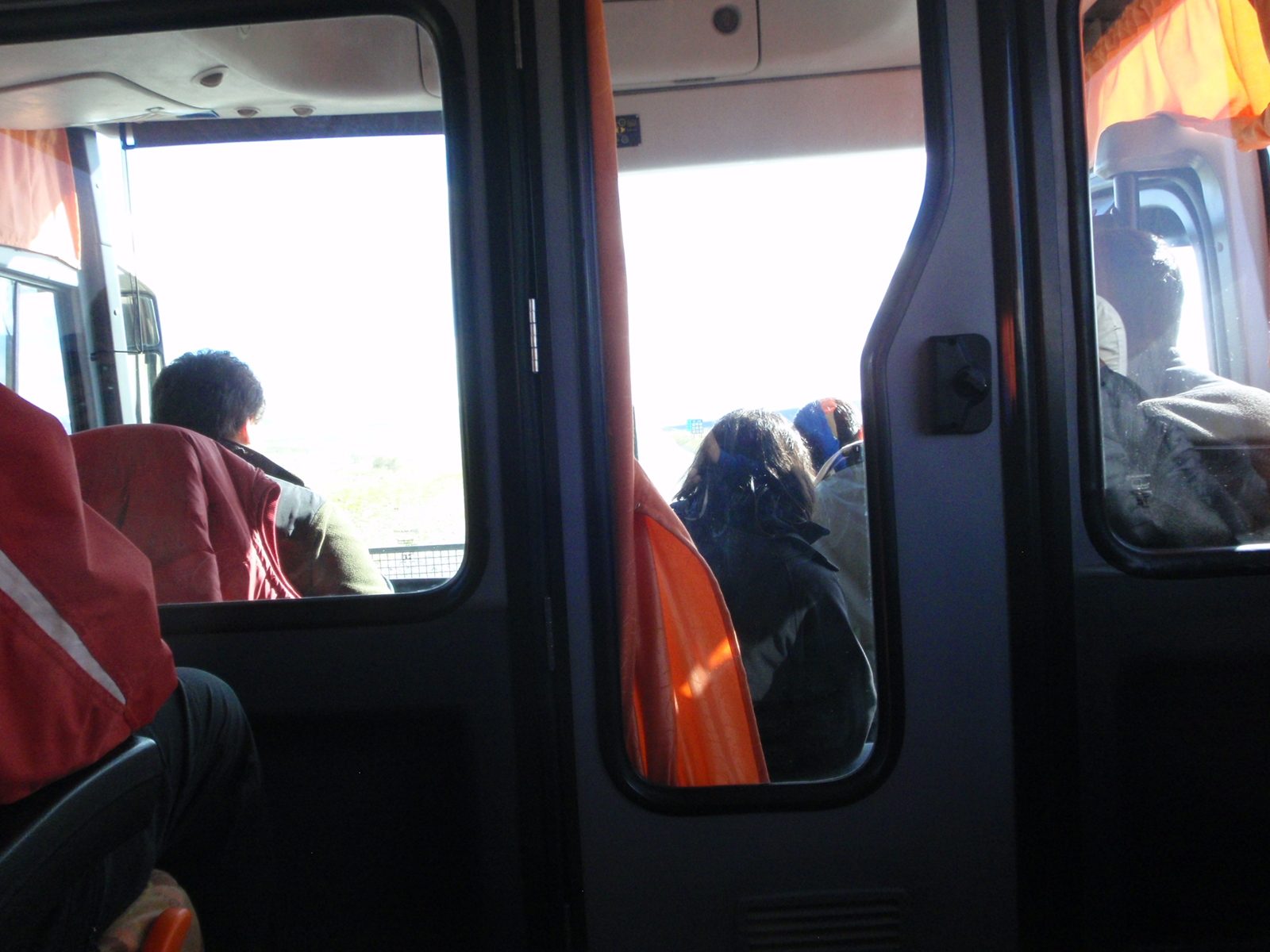 Riding the bus to Parque Nacional Torres Del Paine. This was our first major disaster on the...