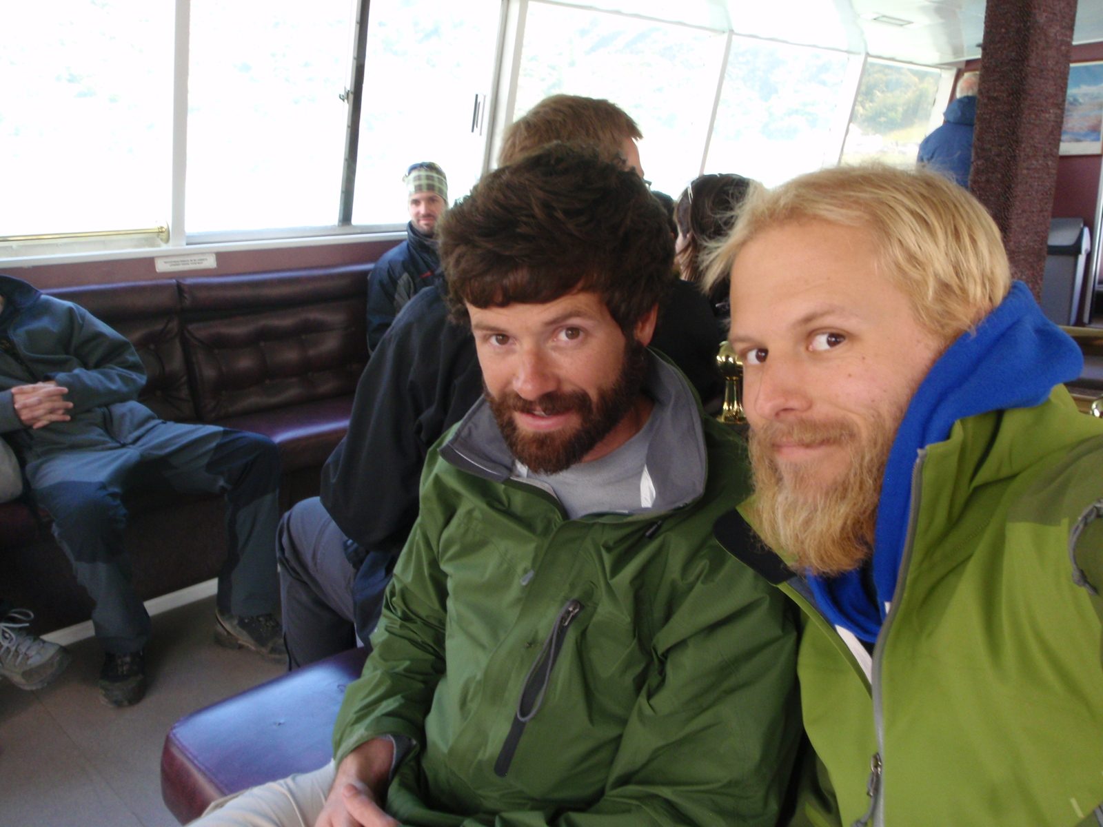 Jay and John on our $26 20 minute boat ride. Welcome to Chile! It's expensive here.