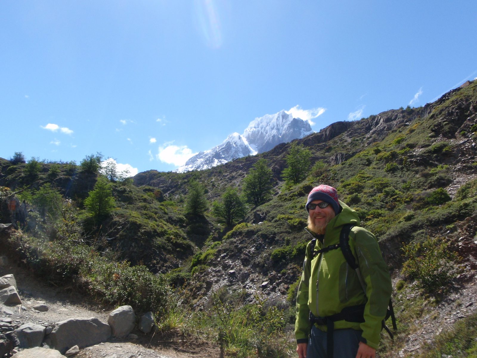John setting out to Glacier Gray, not too far from the campsite where the boat left us. That...