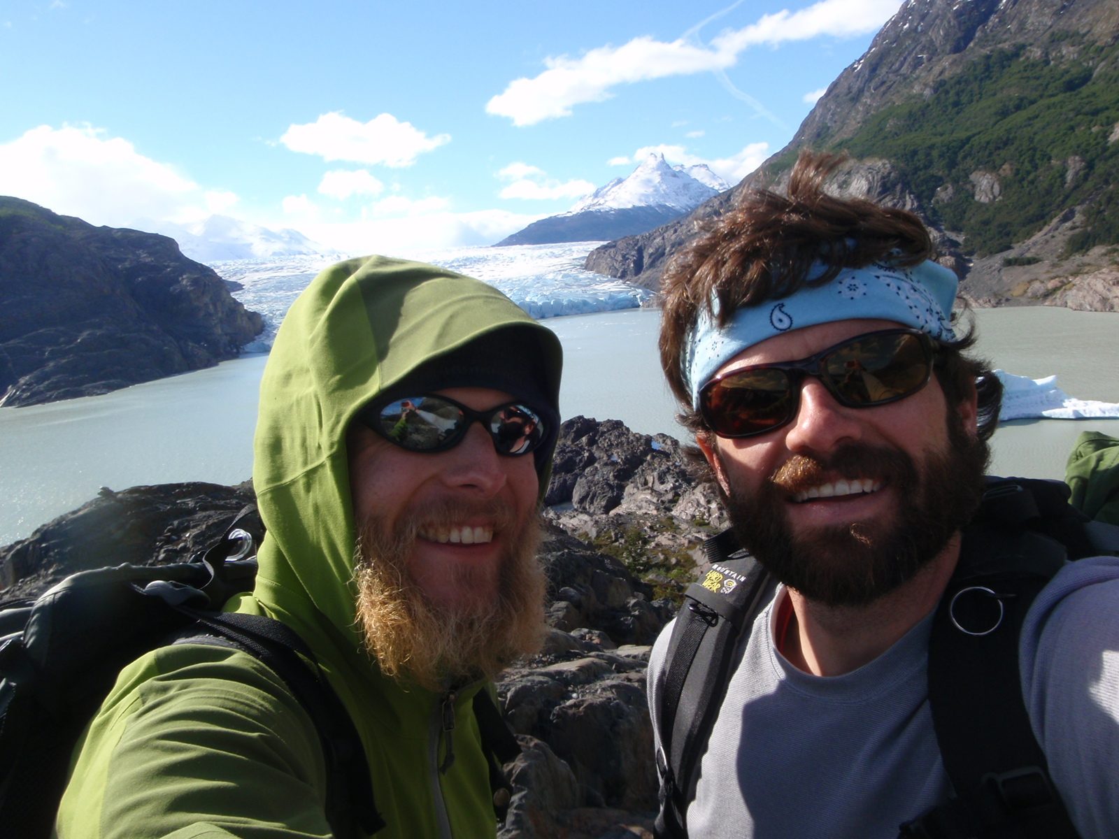John and Jay enjoying a break at the endpoint of our hike.