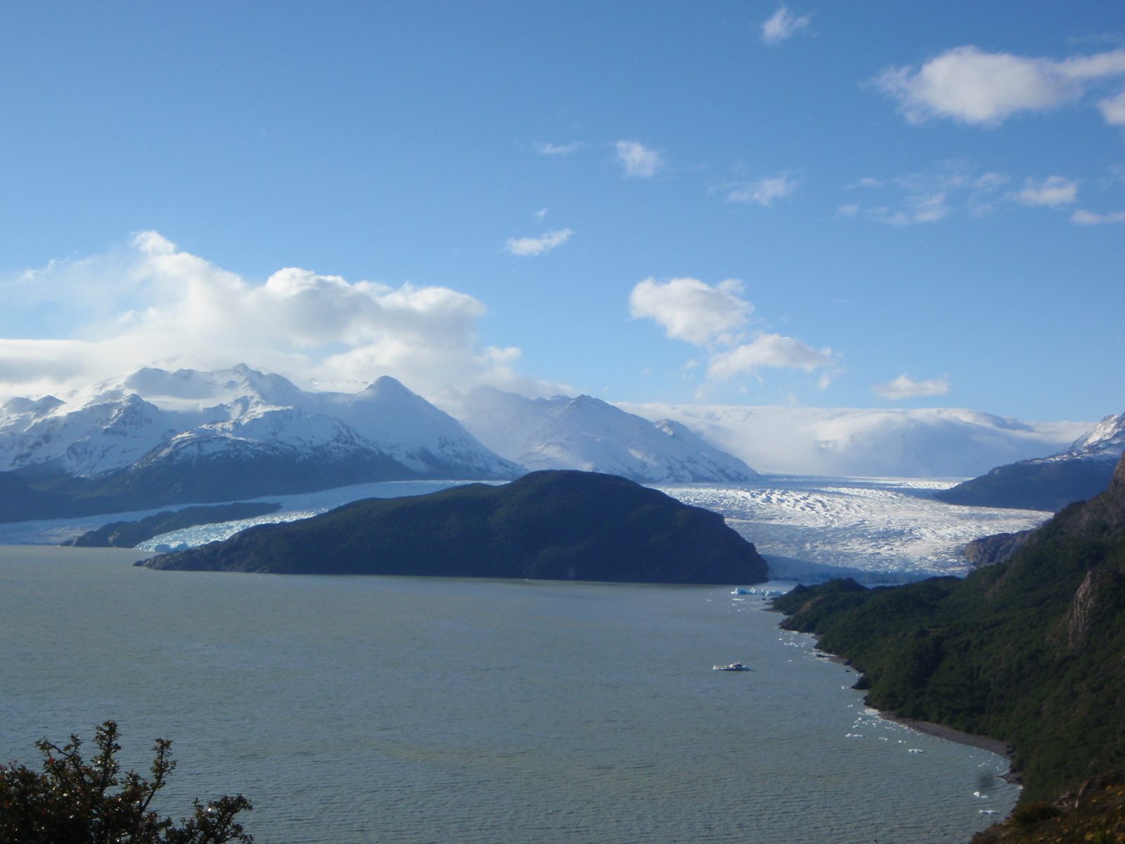 It's hard to appreciate the scale of these glaciers. We had hiked for hours and the glacier...