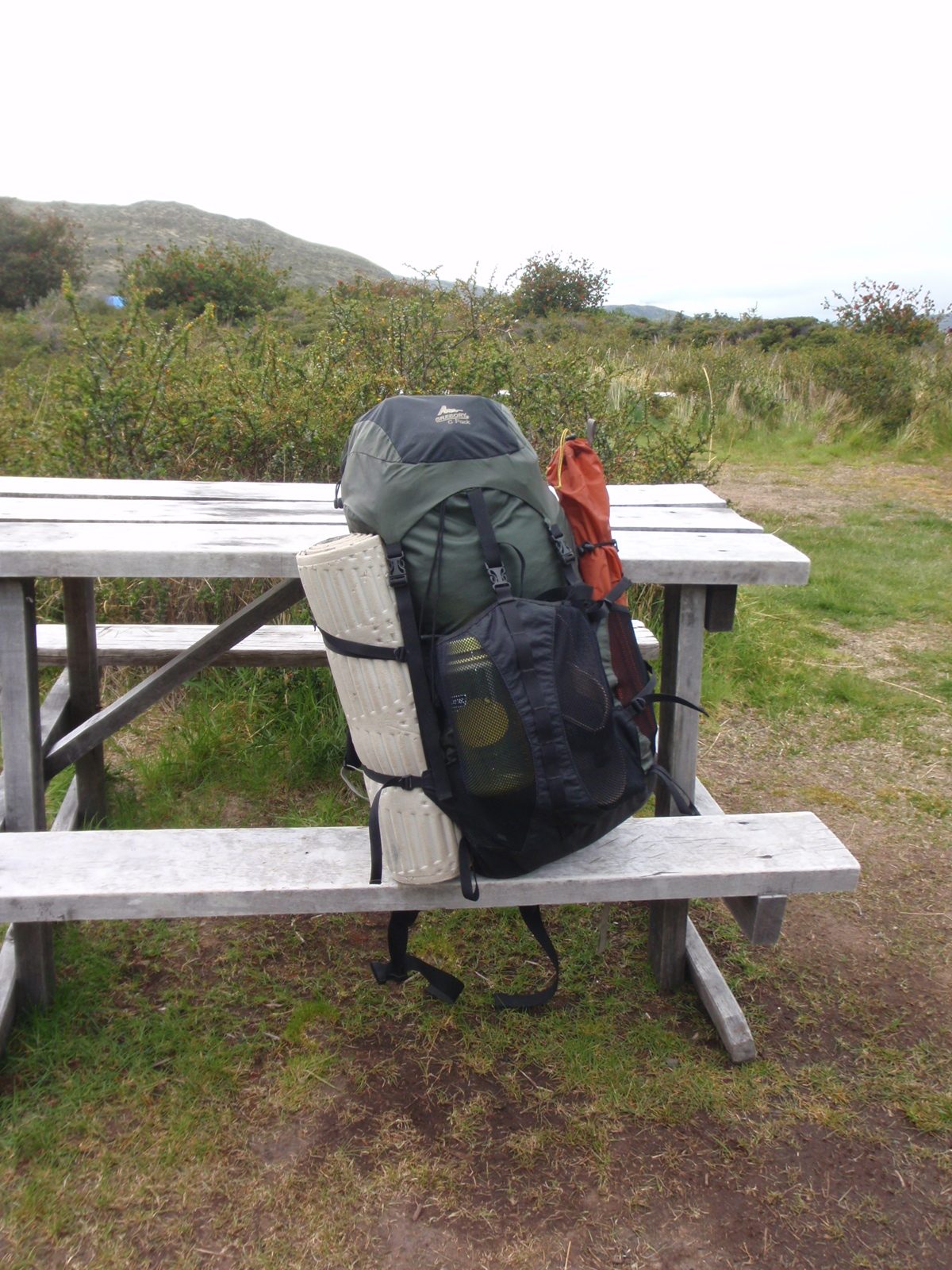 My pack, ready for the road.
