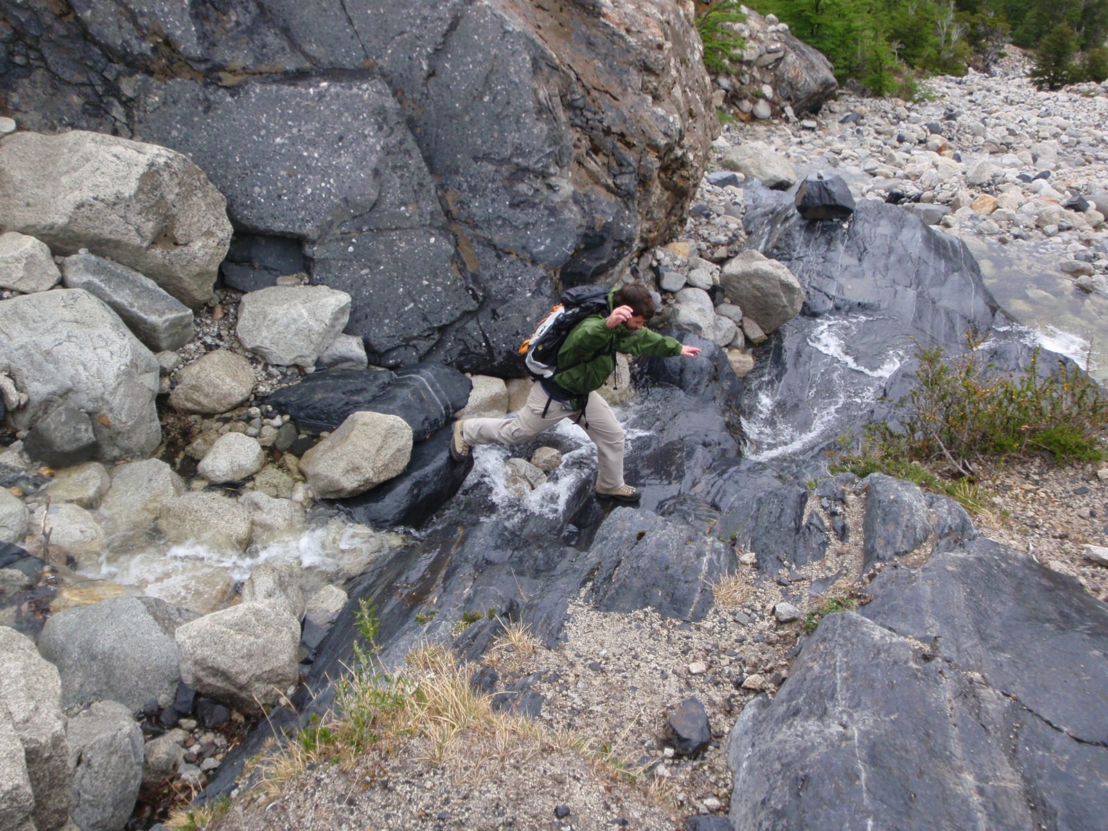 We had to ford a couple of small streams. We were initially surprised how poorly marked this...