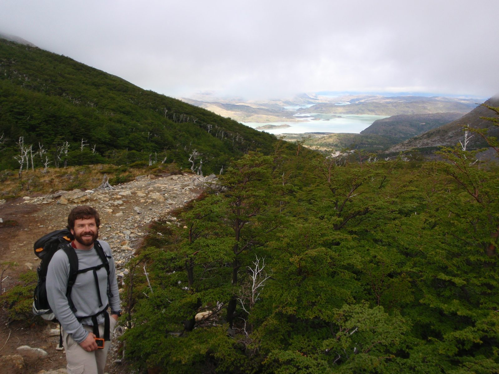 Jay with Lago Nordenskjold in the background.