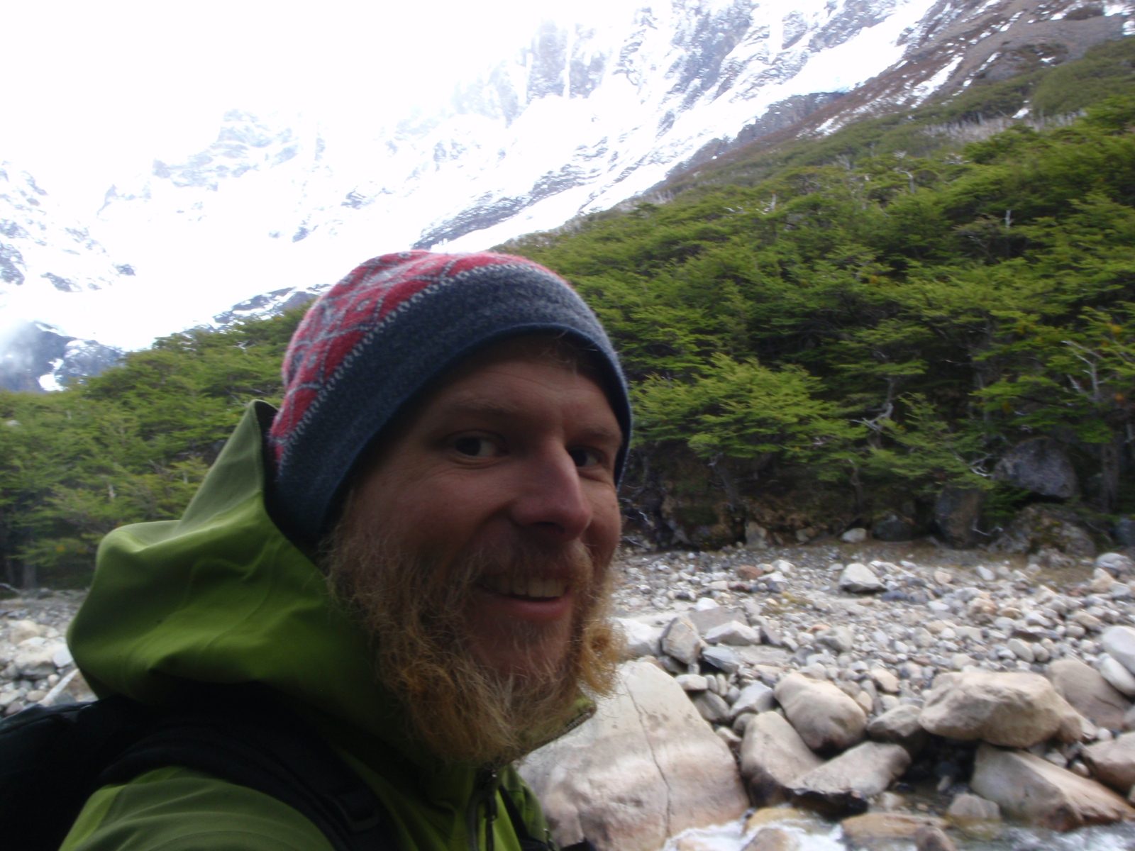 John and some glacier-covered mountains to the west.