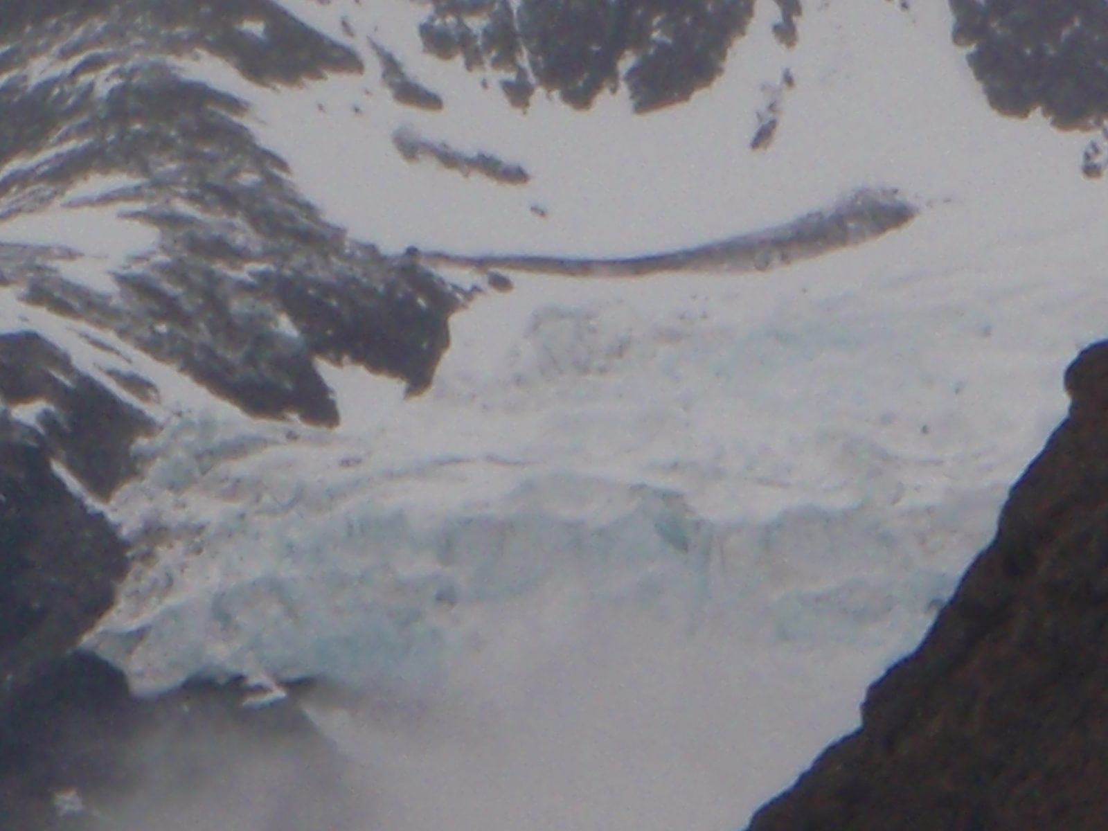 Close up of nearby glacier.
