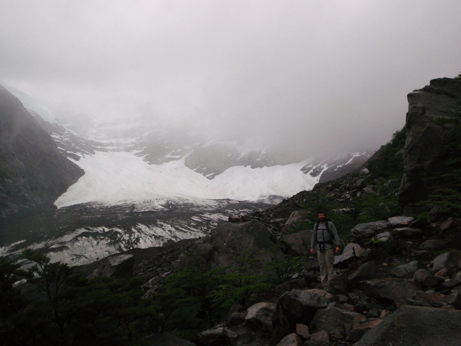 Jay and a glacier.