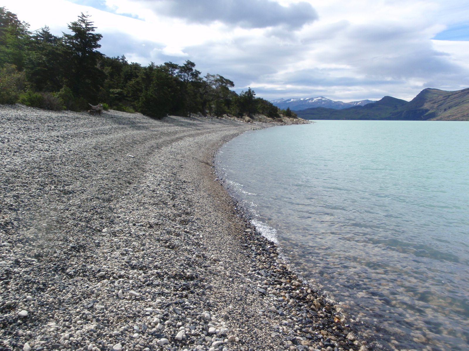 Funny how the rock beach had steps from perhaps seasonal variation in the lake height.