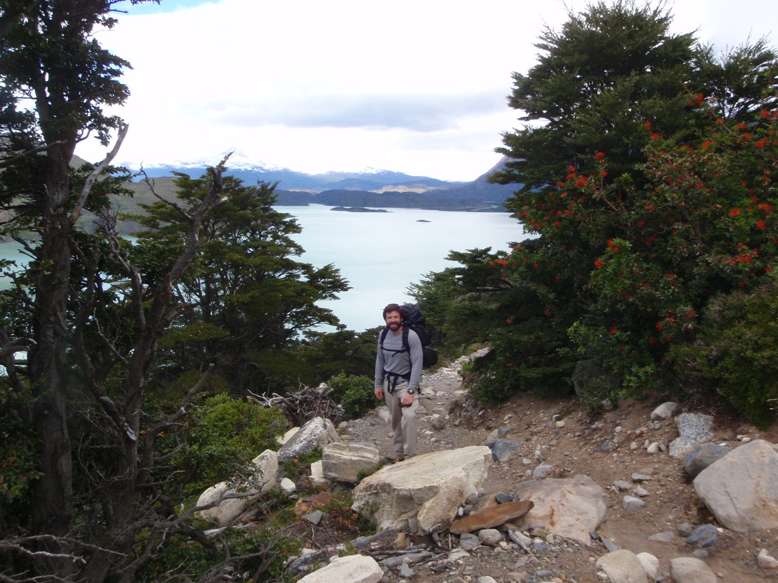 Headed out from Albergue Los Cuernos for our afternoon hike to the third stick in the "W".
