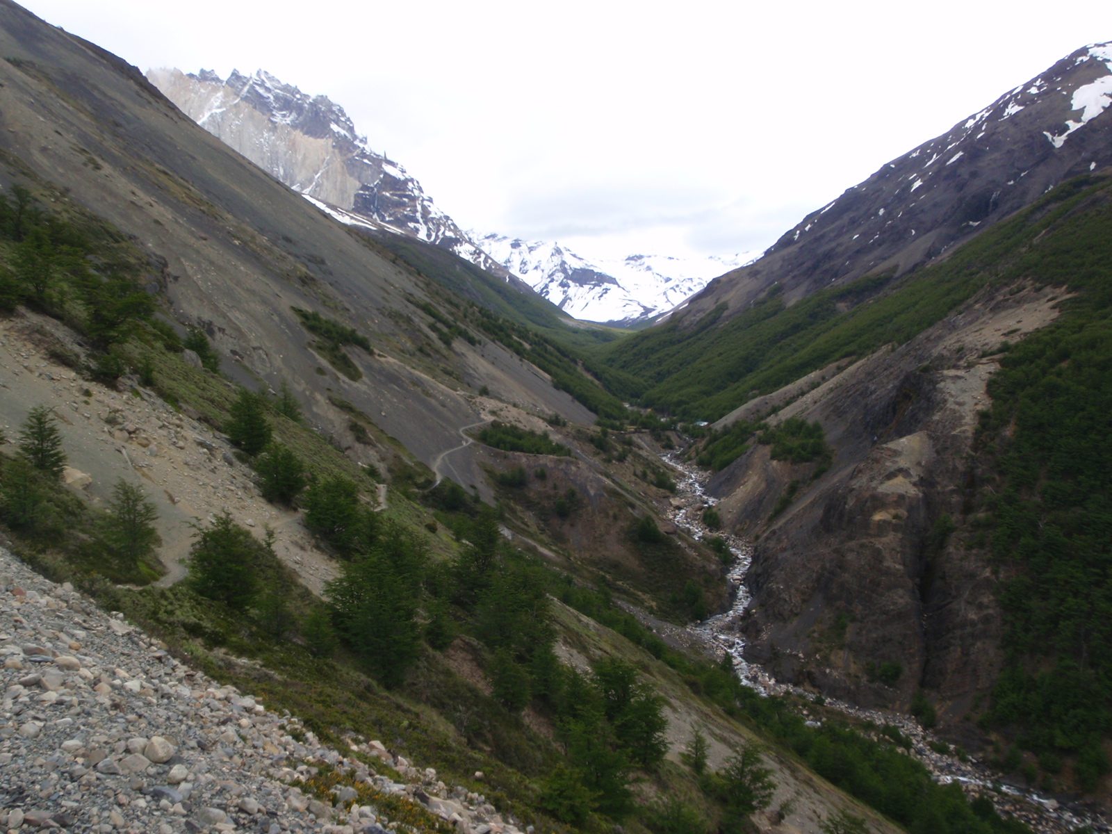 Looking up-canyon along the Rio Ascencio toward our camping spot for the night (probably still...
