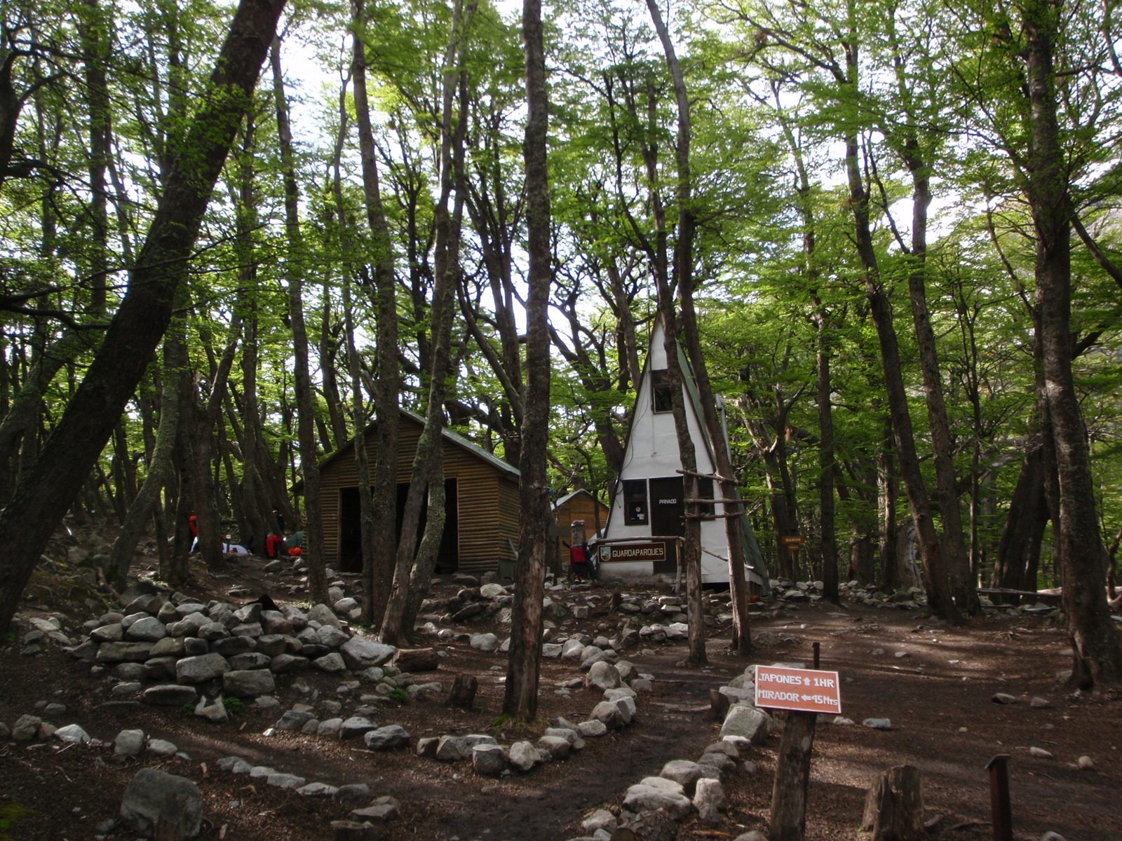 Our campground contained a ranger station that was in an adorable A-Frame house. I think it...