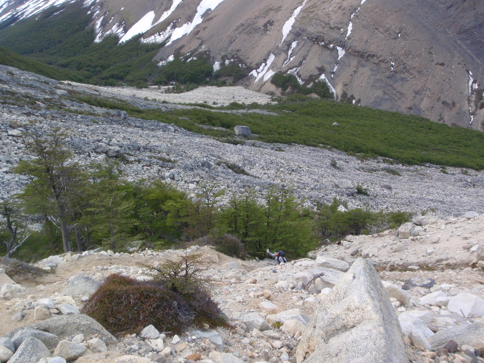 So, we picked a campsite, dropped packs and immediately headed up the staircase-like trail for...