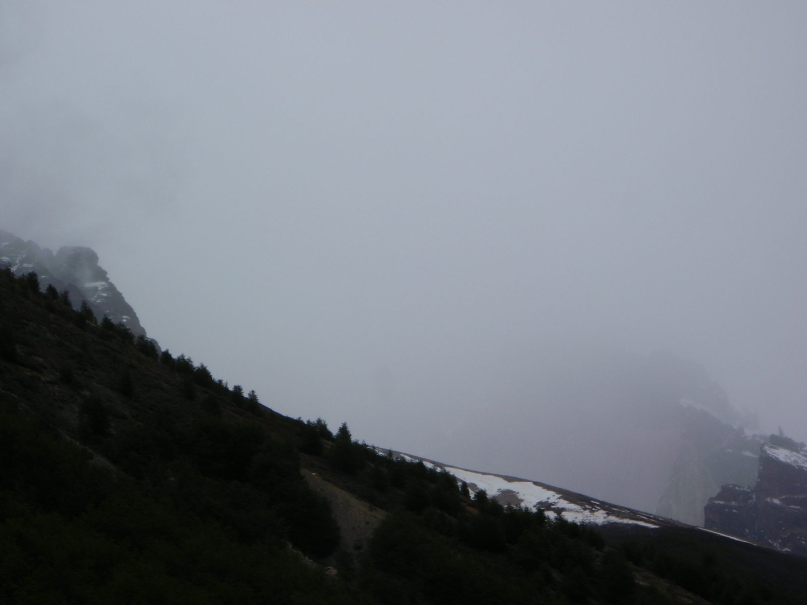 We timed this well! This is the look up the valley toward Los Tres. If we had waited until the...