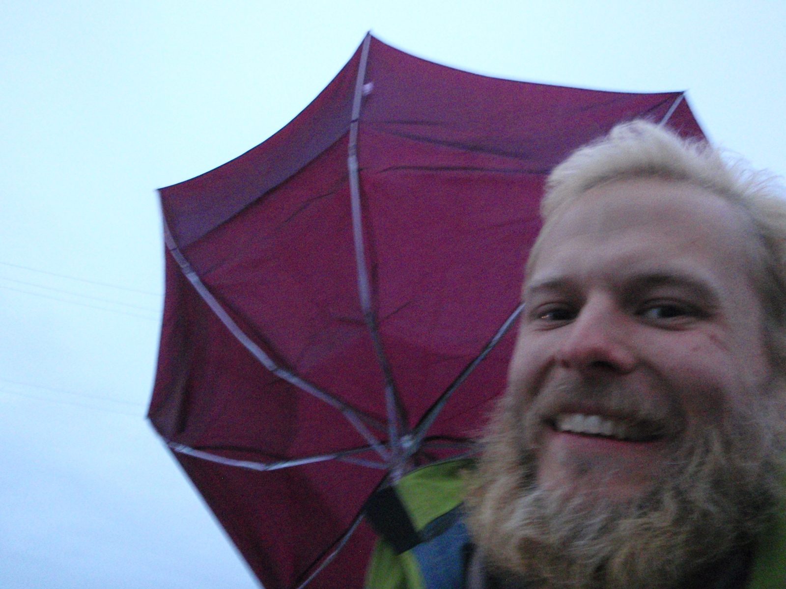The wind was rather intense as well.