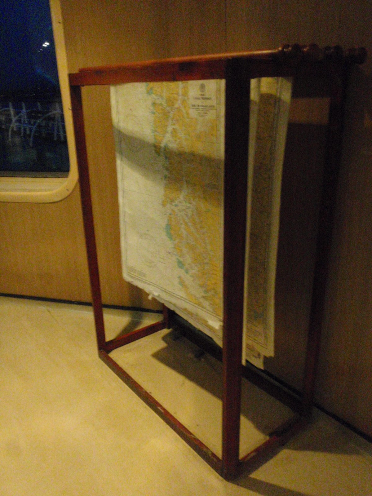 Nautical charts of our route.